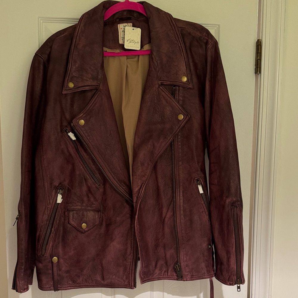 We The Free -Free People -Jealousy Moto Leather Jacket